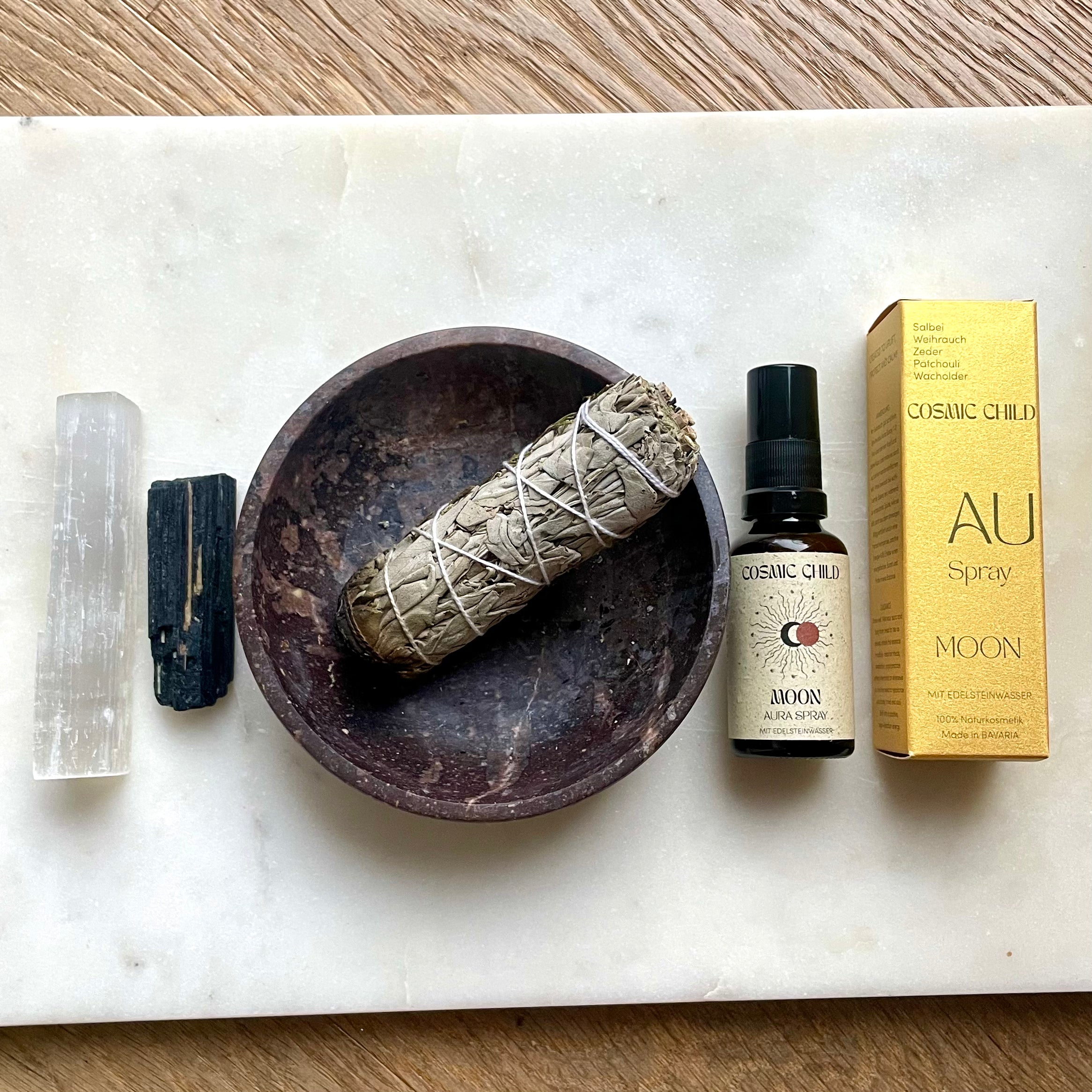 Sacred Energy Kit - Salbei, Selenit und Turmalin